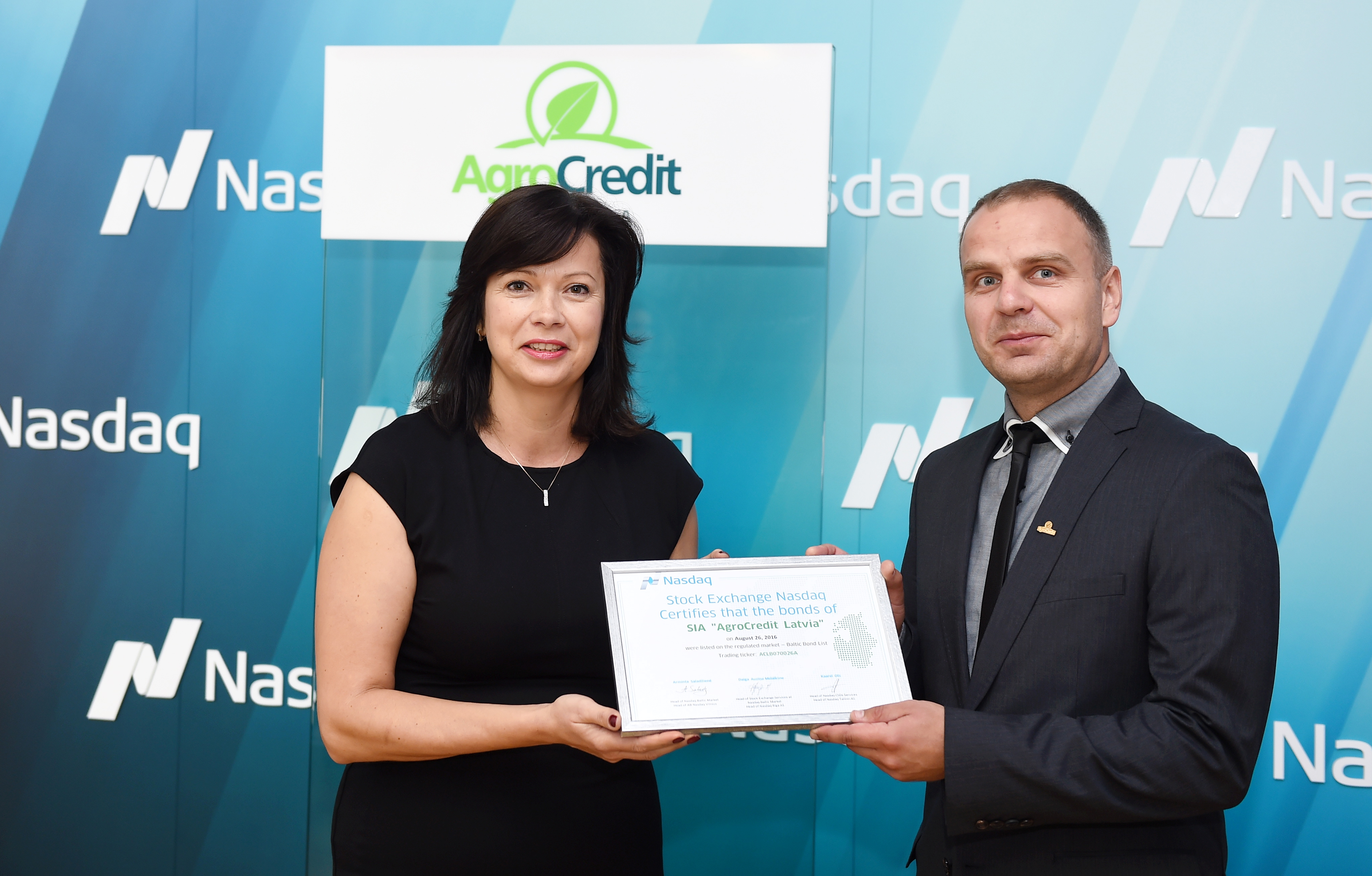 AgroCredit Latvia obligācijas tiek iekļautas Nasdaq Riga Baltijas Parāda vērtspapīru sarakstā