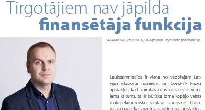 AgroCredit Latvia valdes priekšsēdētāja Ģirta Vintera raksts žurnālā Saimnieks LV