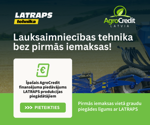 Īpašais finansējuma piedāvājums LATRAPS produkcijas piegādātājiem sadarbībā ar AgroCredit Latvia