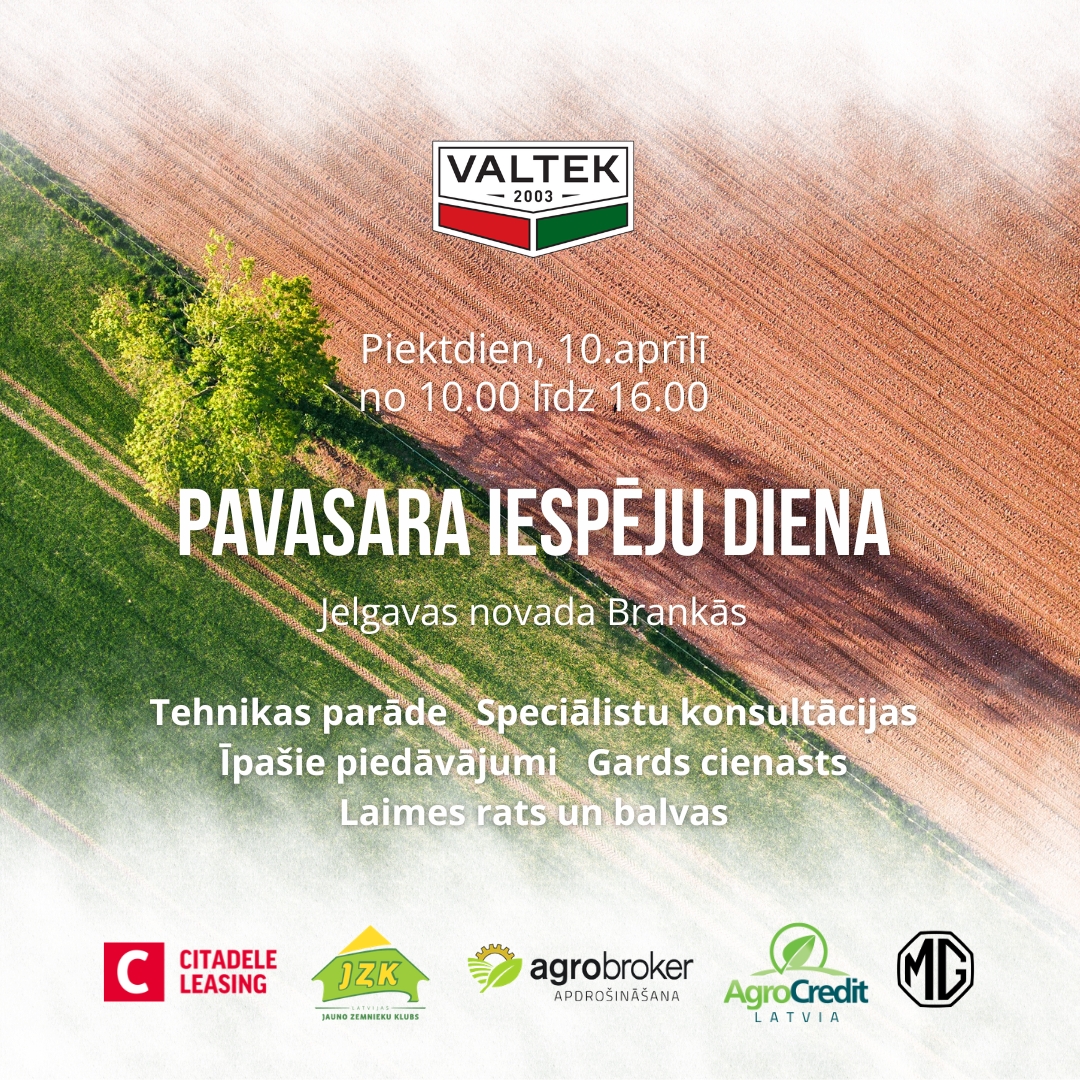 AgroCredit Latvia aicina uz Pavasara Iespēju dienu 10.04.2026.